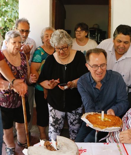 Orfelina Sanhueza festejó sus 100 años junto a Bertolini