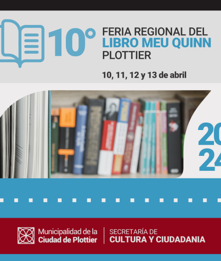 Llega la décima edición de la Feria Regional del Libro a Plottier