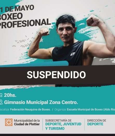 Se suspendió la noche de boxeo en el Gimnasio Municipal de la ciudad