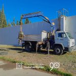 Plottier trabaja en la planta de tratamiento cloacal