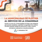 Trabajos de prevención en Plottier por ola de frío