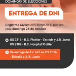 ENTREGA DE DNI – DOMINGO DE ELECCIONES