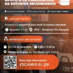 Plottier acompaña a los vecinos a terminar el secundario: lanzan apoyo para rendir materias pendientes