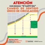 Cambian el sentido de circulación de calles en Plottier