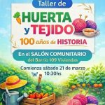 Impulsan talleres de huerta y tejido para fortalecer el encuentro comunitario