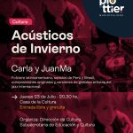 Llega una nueva edición de "Acústicos de Invierno" con la presentación de Carla y JuanMa