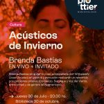 "Acústicos de Invierno": Brenda Bastías y Wirkalewfv se presentan este jueves en la Biblioteca 30 de Octubre